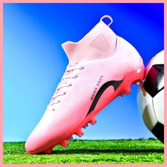 Men\'s Soccer Cleats High-Top Lightweight TF AG Training Football Boots main image 4